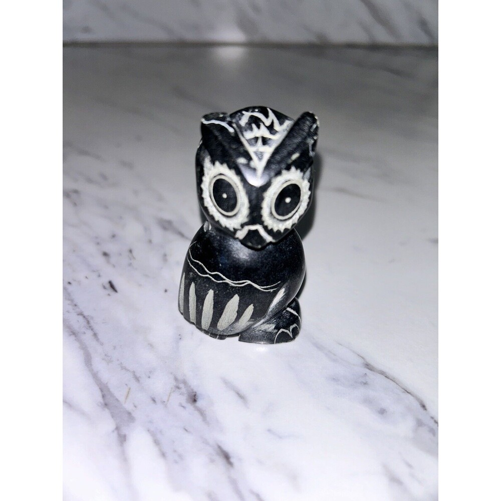 Granite Carved Stone Owl